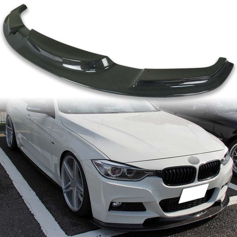 BMW用 3シリーズ F30 F31 Mスポーツ用 カーボン フロント リップスポイラー 2012-2019 KS【___OCS】