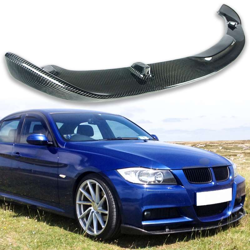 BMW用 3シリーズ E90 前期 Mスポーツ用 カーボン フロント リップスポイラー 2005-2008 FRP材質 HG【___OCS】