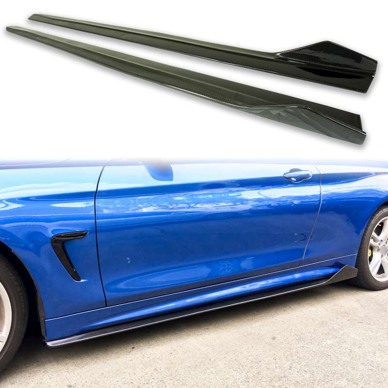 BMW用 4シリーズ F32 F33 Mスポーツ用 カーボン サイドスカート エクステンション スポイラー 左右セット 2013-2020 EX【___OCS】｜TitoSoy