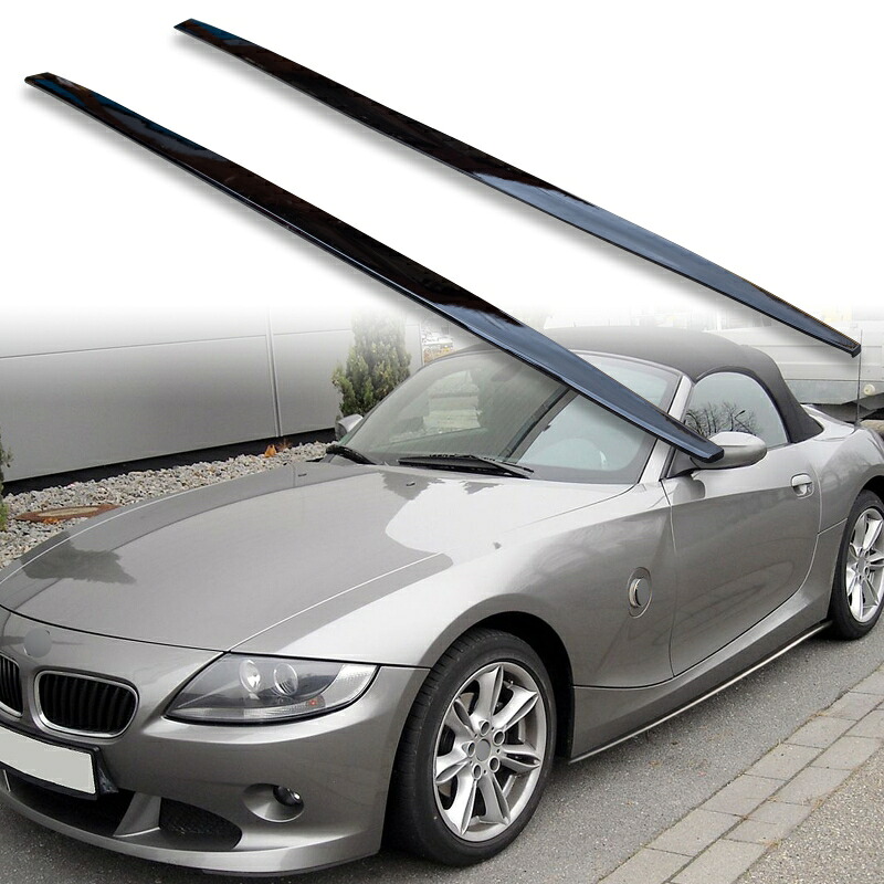 FYRALIP サイドエクステンション スポイラー アンダーフラップ BMW用 Z4 E85 E86用 2002-2008 PU製 左右セット 艶あり黒 ブラック塗装｜TitoSoy