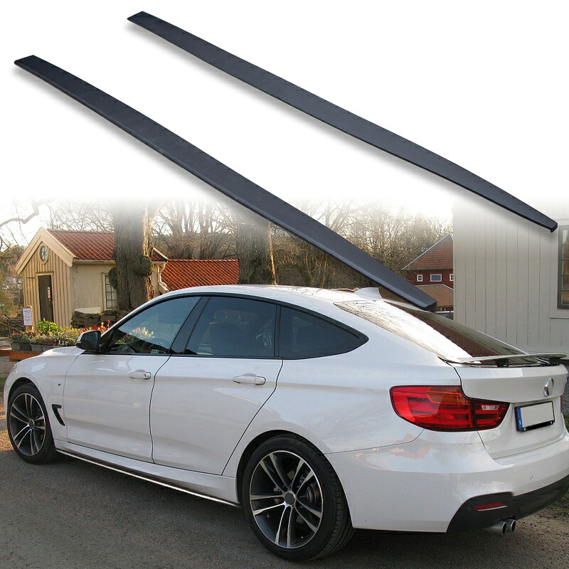 FYRALIP サイドエクステンション スポイラー アンダーフラップ BMW用 3GT F34用 2013-2020 PU製 左右セット 艶消し黒 マットブラック塗装｜TitoSoy