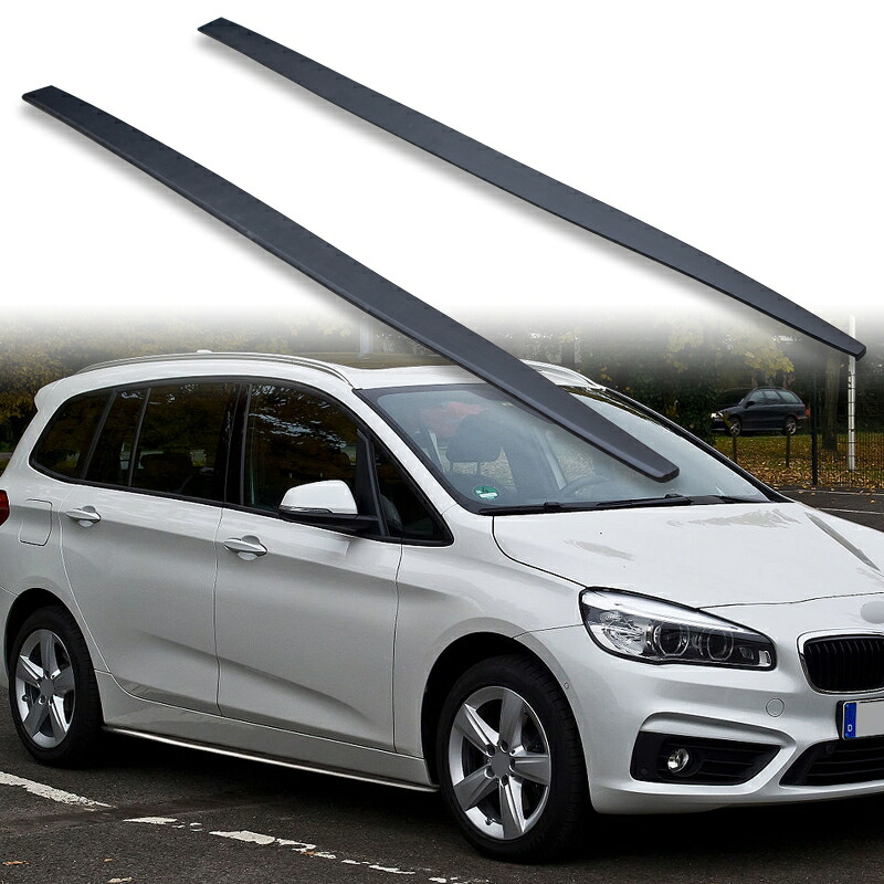 FYRALIP サイドエクステンション スポイラー アンダーフラップ BMW用 2シリーズ Gran Tourer 2GT F46用 2015-2023 PU製 左右セット 艶消し黒 マットブラック塗装