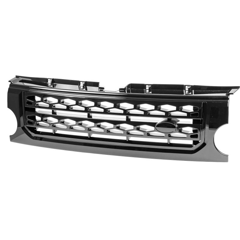 ランドローバー用ディスカバリー3 L319用 2005-2008 光沢グロスブラック フロントバンパーグリル ディスカバリー4スタイル【___OCS】