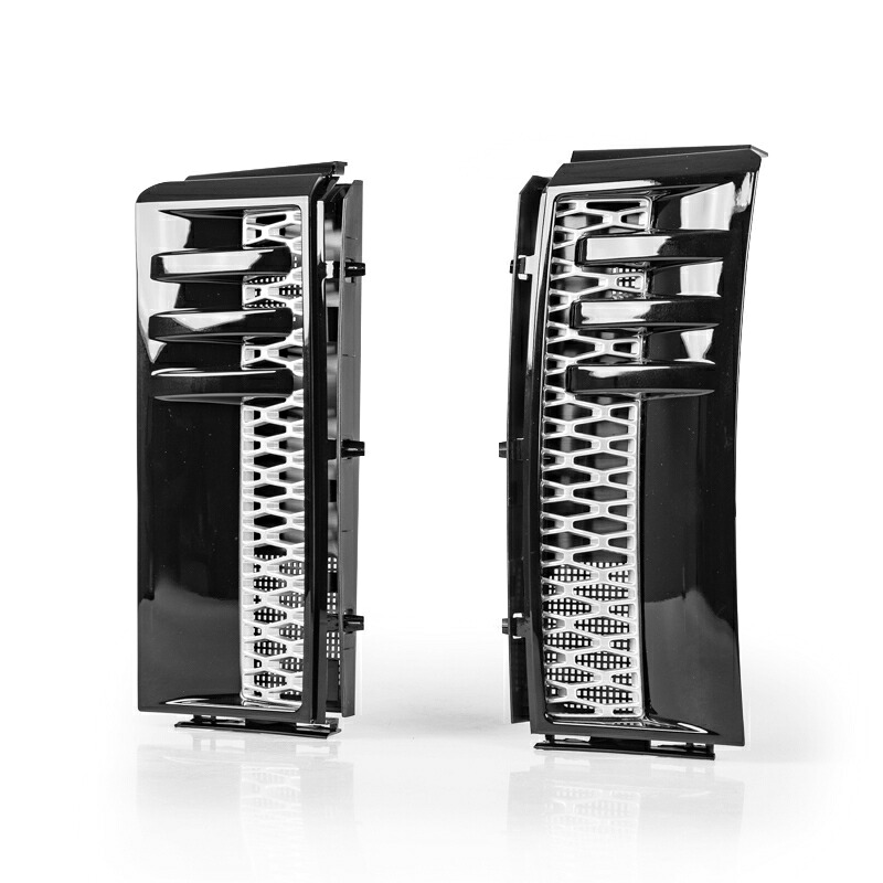 ランドレンジローバー用L322用 2002-2010 サイドフェンダーベントグリルブラック×シルバー【___OCS】 14,355円