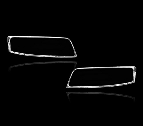 アウディ用A4 2代目 B6系用 2001-2005 クロームメッキ フロントランプリム ヘッドライト トリム ヘッドランプリム ベゼルカバー【___OCS】