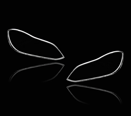 メルセデスベンツ用 Eクラス W212 ワゴン 後期用 2013-2016 クロームメッキ フロントランプリム ヘッドライト トリム ヘッドランプリム ベゼルカバー【___OCS】