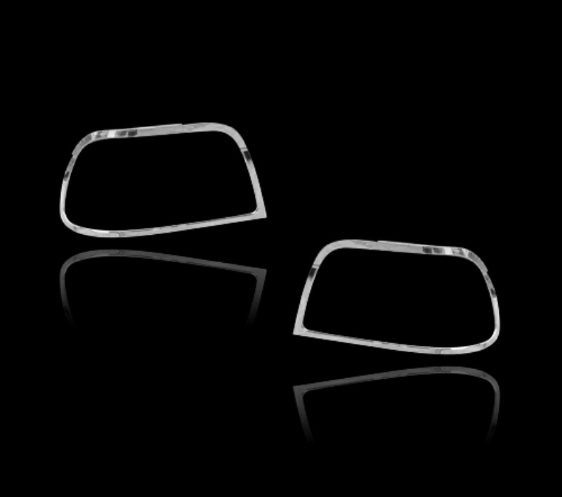 BMW用 5シリーズ E39 セダン用 クロームメッキ テールランプリム リアランプリム テールライト トリム ベゼルカバー【___OCS】