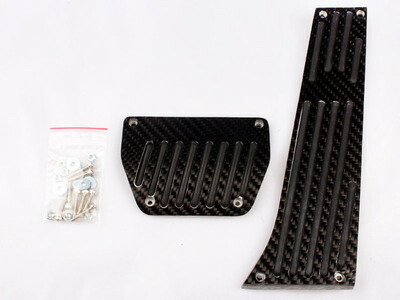 BMW用 汎用タイプ カーボンファイバーAT用ペダルセット 左 右ハンドル対応 アクセル ブレーキペダル E38 E46 E60 E88 E90 X5 X6 【R.Mail】