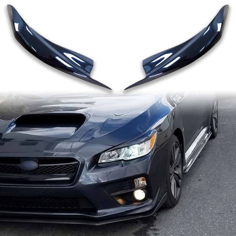 純正色塗装 スバル用 WRX STI S4用 VA型 ヘッドランプカバー アイライン 2014-2021 V【___OCS】