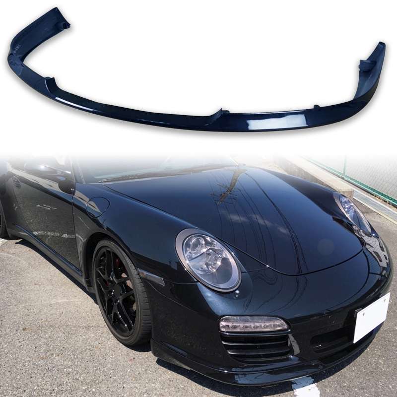 純正色塗装 ポルシェ用 911 997 カレラ GTS 4S 後期用 フロントリップスポイラー PU製 2009-2013 TA【___OCS】