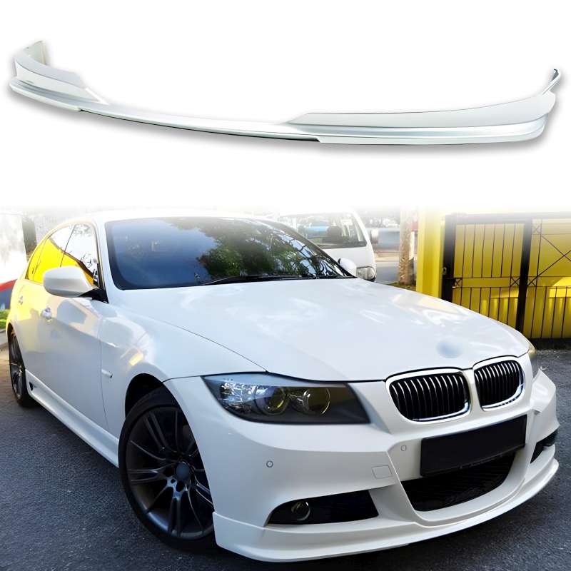 純正色塗装 BMW用 3シリーズ E90 セダン Mスポーツ用 フロント リップスポイラー 2009-2012 FRP材質 3【___OCS】