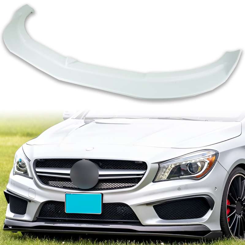 純正色塗装 メルセデスベンツ用 CLAクラス C117 CLA45 AMGパッケージバンパー用 フロントリップスポイラー 2013-2018 FRP材質 REV【___OCS】|TitoSoy