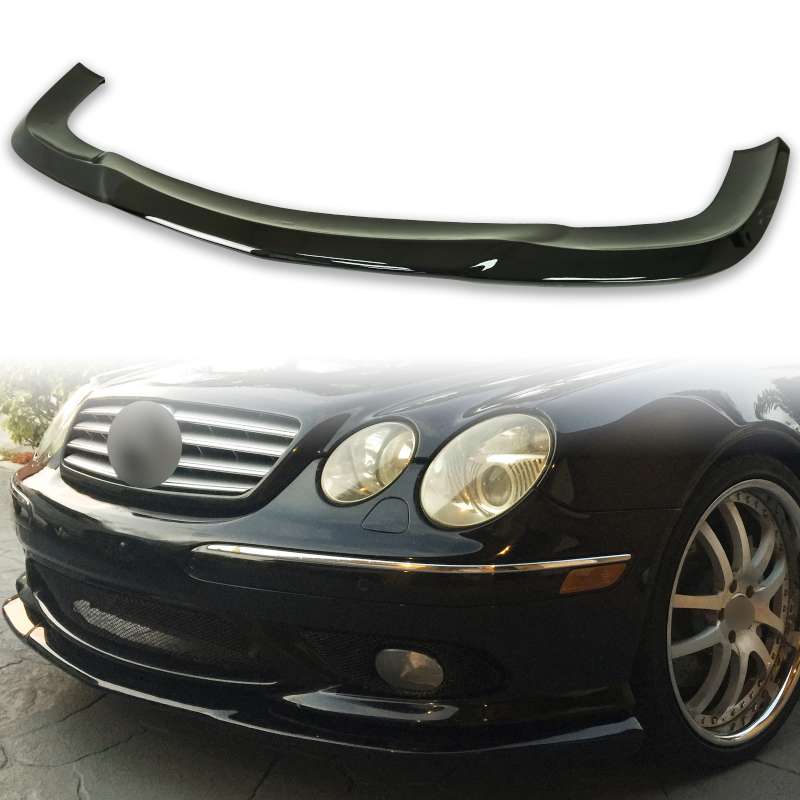 純正色塗装 メルセデスベンツ用 CLクラス C215 クーペ 後期モデル CL55 AMGバンパー用 フロント リップスポイラー 2003-2006 FRP材質 C【___OCS】