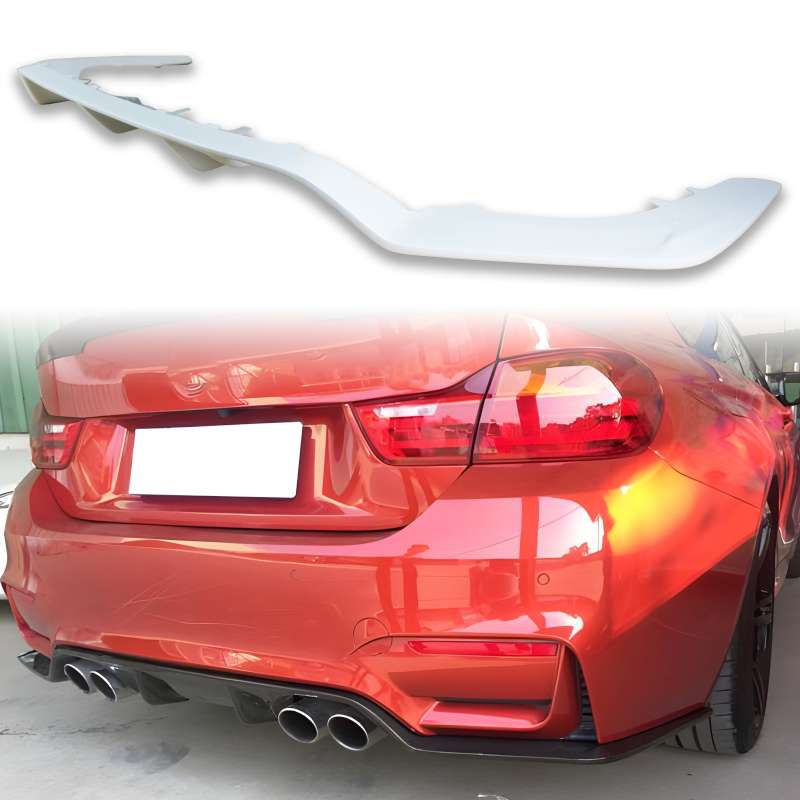 純正色塗装 BMW用 M3 F80 M4 F82 F83 両側4本出しマフラー専用 リア ディフューザー FRP製 2014-2020 3【___OCS】|TitoSoy