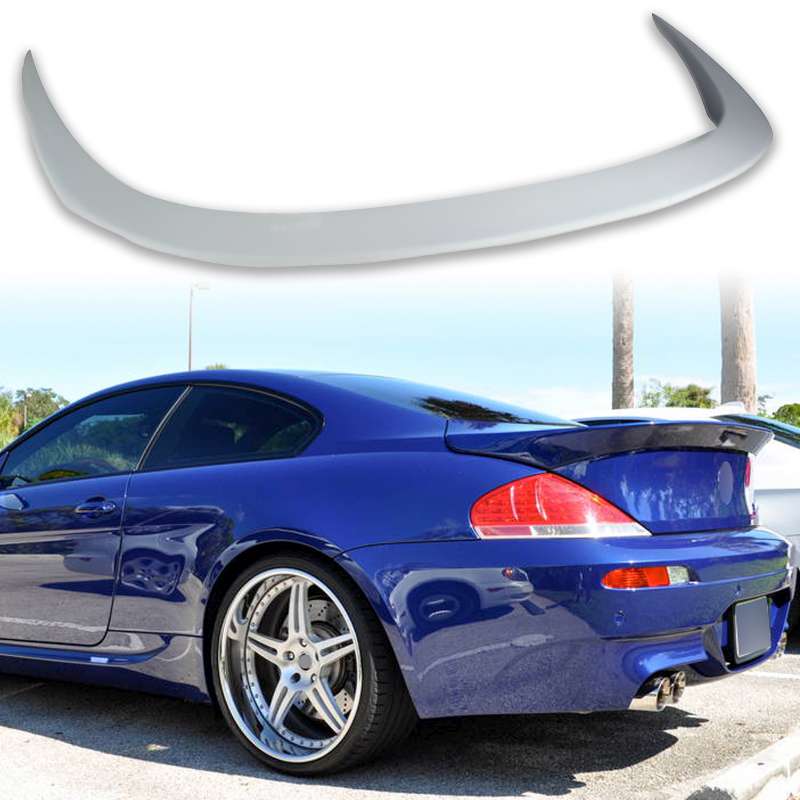 純正色塗装 BMW用 6シリーズ E63 E63M6 前期用 リア トランク スポイラー 2004-2008 FRP材質 AC【___OCS】