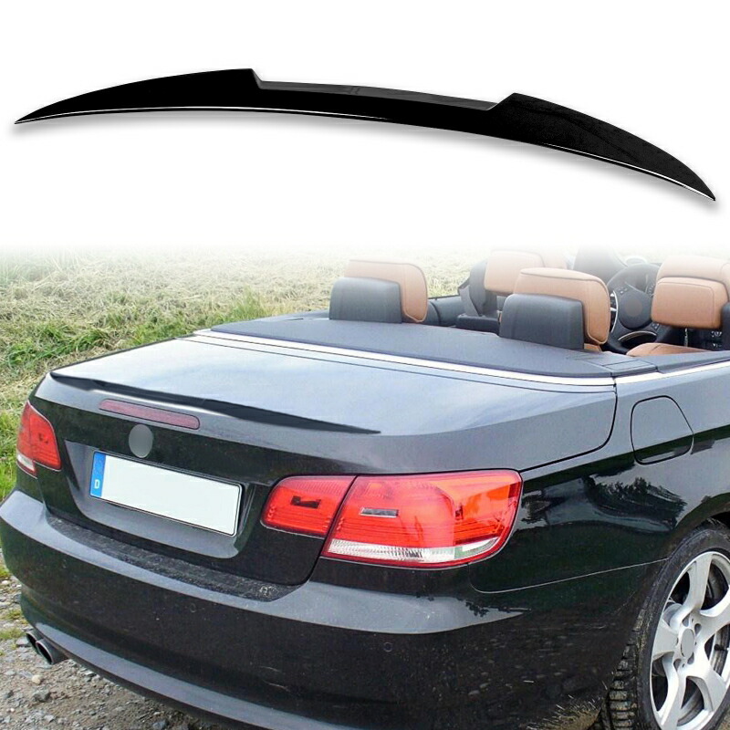 純正色塗装 ABS製 トランクスポイラー BMW 3シリーズ E93用 M4タイプ 外装 エアロ パーツ リアスポイラー 両面テープ取付【___OCS】