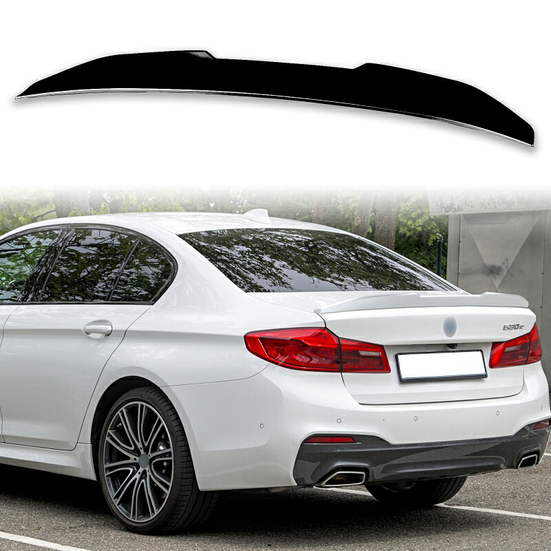 純正色塗装 ABS製 トランクスポイラー BMW用 5シリーズ G30 PSMスタイル セダン用 外装 エアロ パーツ リアスポイラー 両面テープ取付【___OCS】｜TitoSoy
