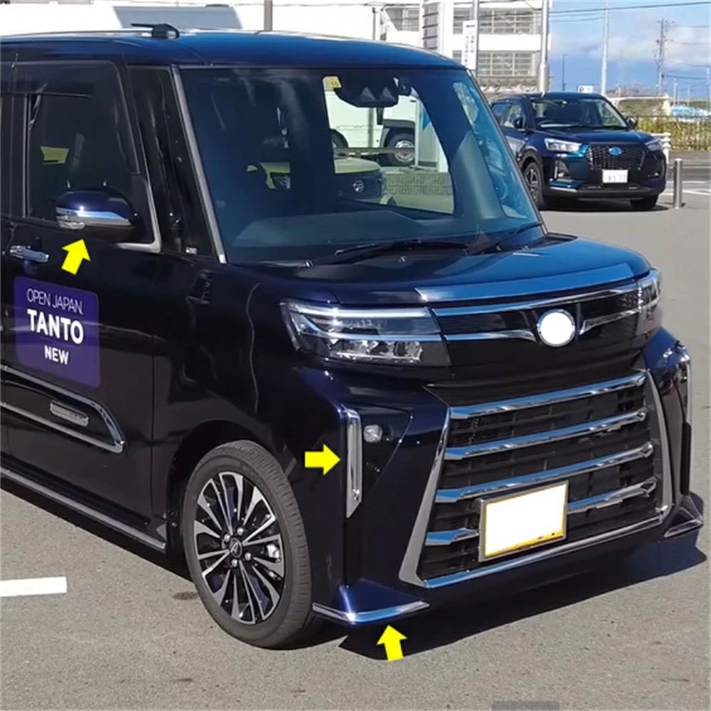 新型 タントカスタム パーツ 後期専用 LA650S LA660S 外装パーツ 4点セット 8点セット メッキ仕上げ カスタム パーツ 8pcs ドレスアップ｜TIYA