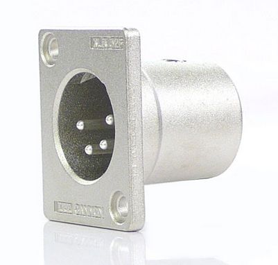ITTキャノン XLR4-32-F77 XLR角型スモールフレンジピンレセプタクル（4pin） 10個セット