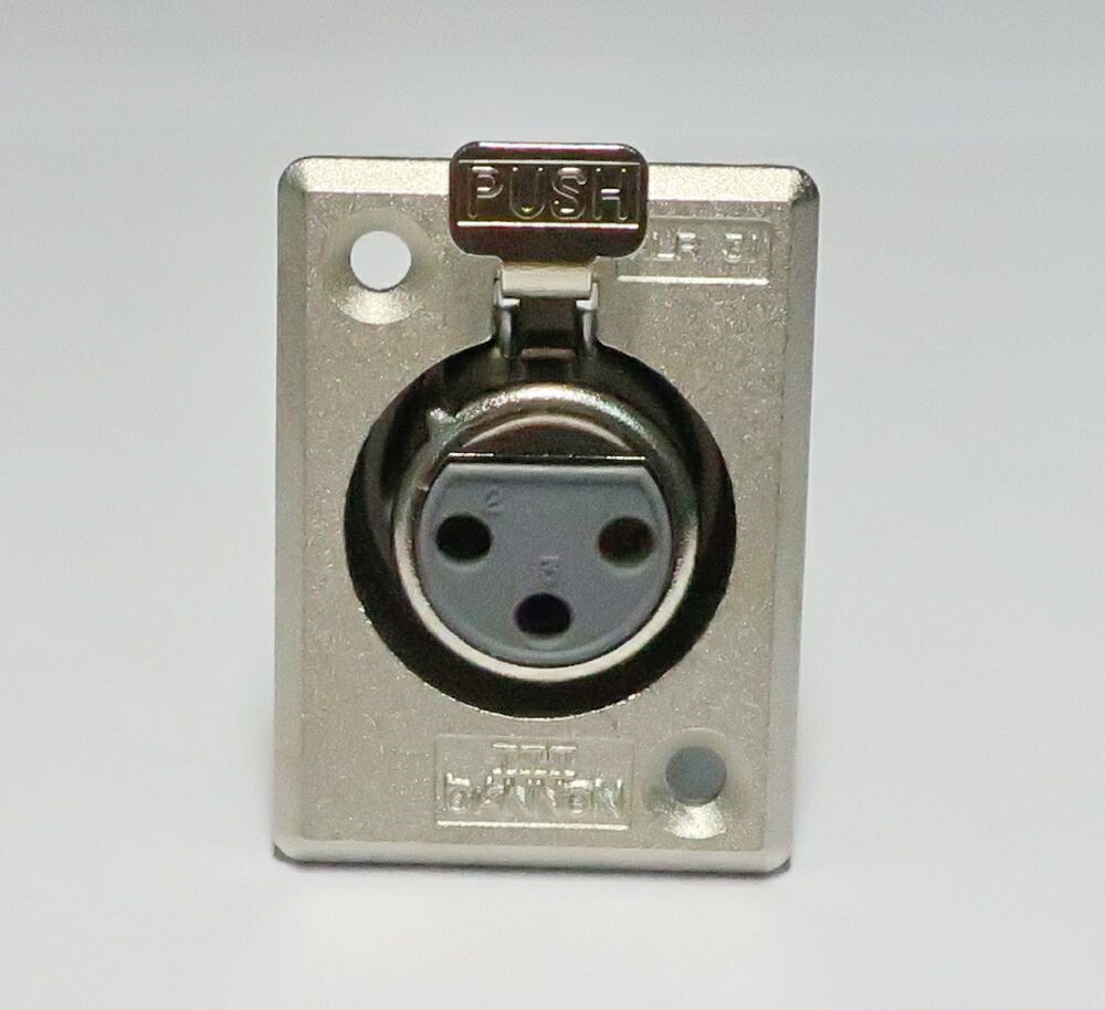 308❖ITTキャノン　レセプタクル　3Pメス Amazon.co.jp: ITTキャノン XLR型メスレセプタクル(3pin) XLR3