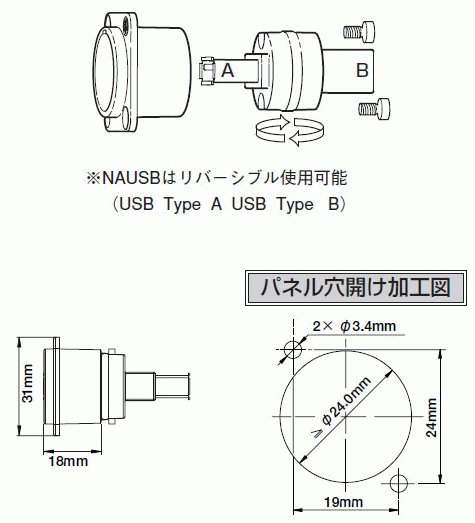 NEUTRIK USB-Adapter NAUSB-W