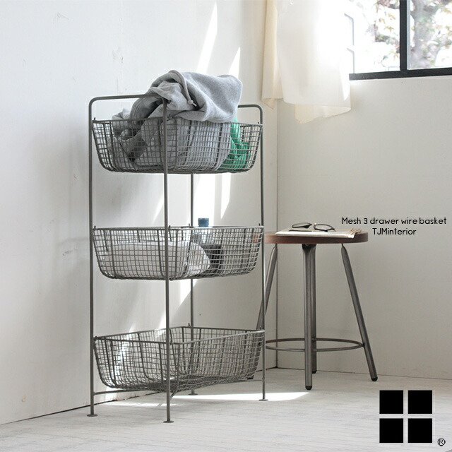 白 ワゴン 棚 店舗 什器 インテリア 昭和レトロ 当時物 かご ワイヤー