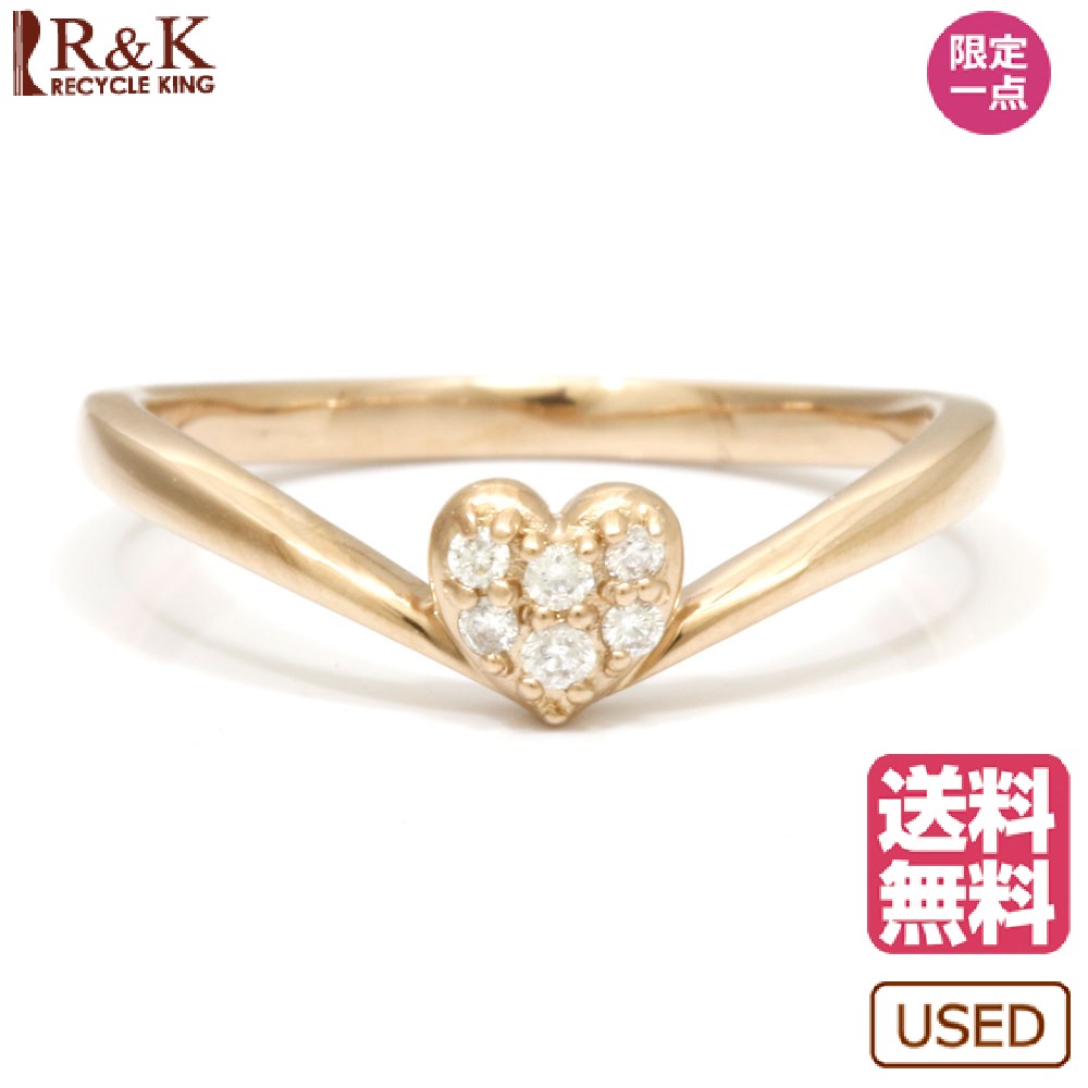 楽天市場 送料無料 中古 Samantha Tiara サマンサティアラ K18pg リング 指輪 ダイヤモンド D0 05 ハート 9号 18金 K18ピンクゴールド レディース メンズ おしゃれ かわいい ギフト プレゼント r k リサイクルキング