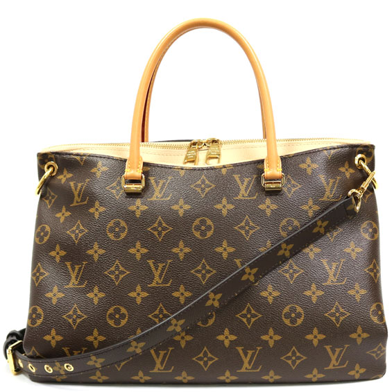 楽天市場 送料無料 中古 Louis Vuitton ルイ ヴィトン トートバッグ 2way ショルダーバッグ モノグラム パラス ブラウン レディース メンズ おしゃれ かわいい ギフト プレゼント ｒ ｋ リサイクルキング