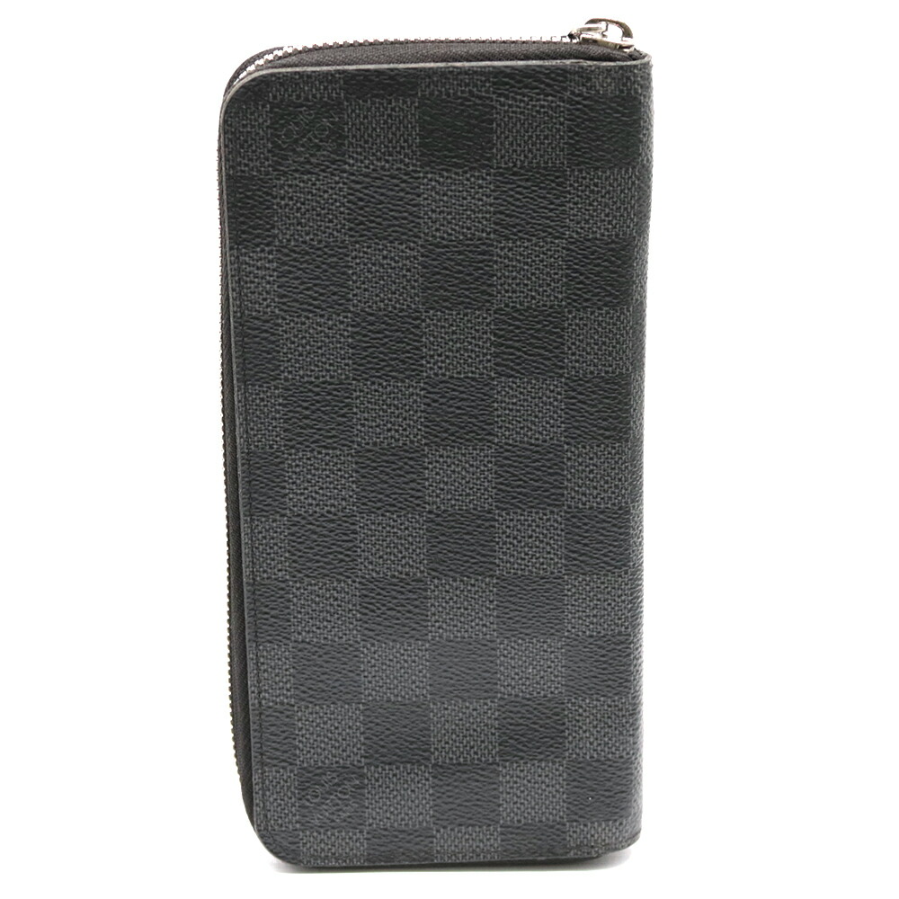 送料無料 中古 Louis Vuitton ルイ ヴィトン 長財布 ダミエ グラフィット ジッピーウォレット ヴェルティカル Pvc M ブラック レディース メンズ おしゃれ かわいい ギフト プレゼント Sh Mozago Com