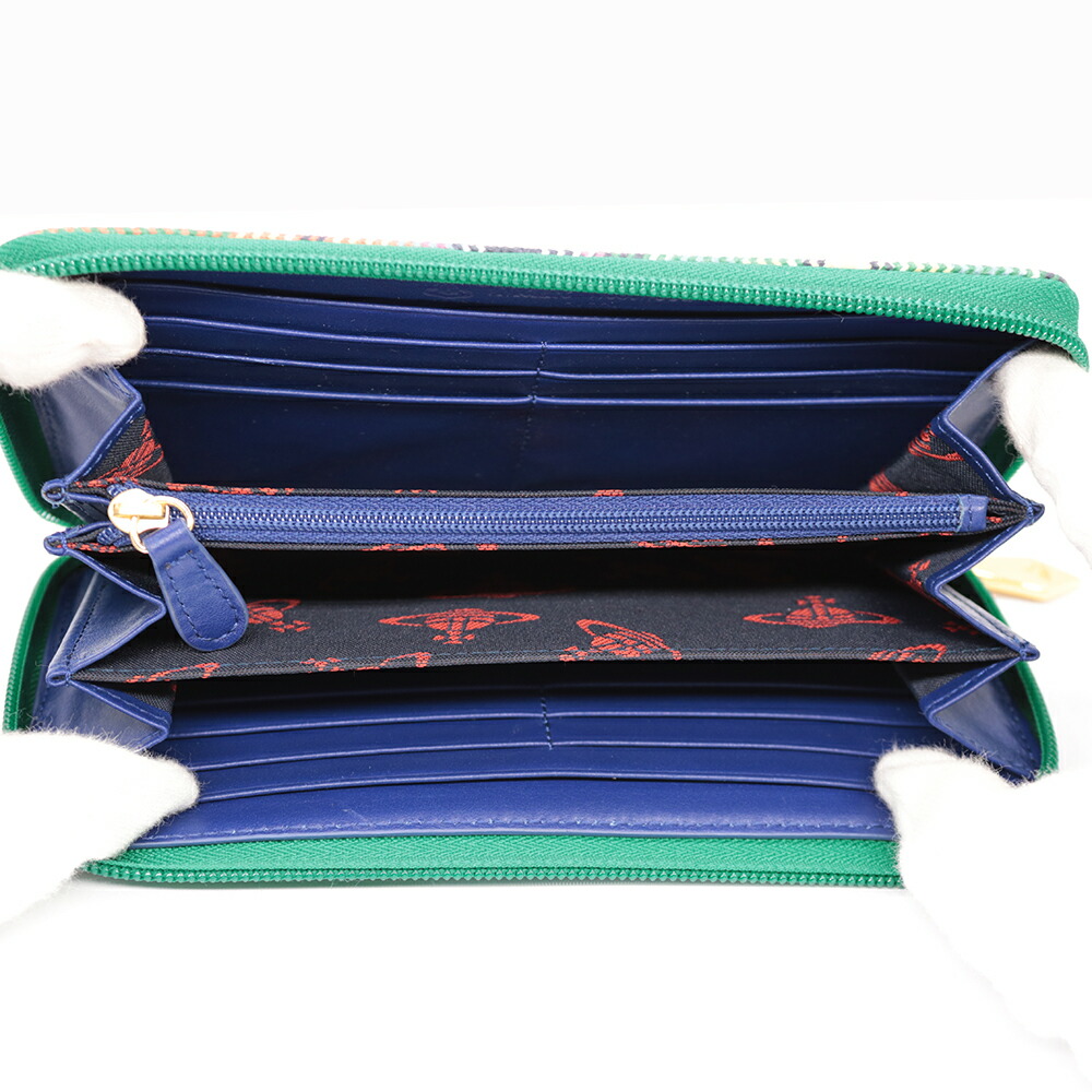 剃る トランクライブラリ 複合 ヴィヴィアン 財布 グリーン Rabian Jp