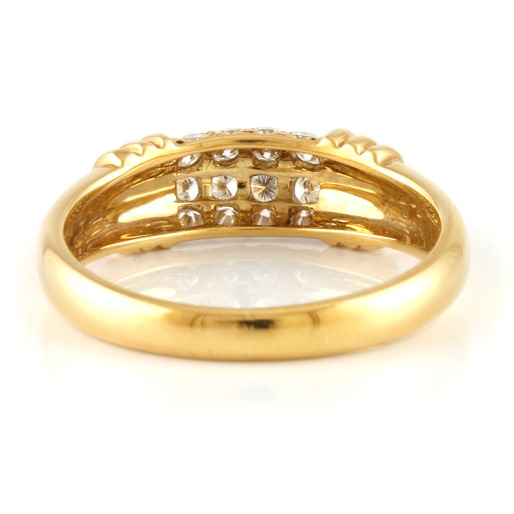 【楽天市場】【送料無料】【中古】 Dior ディオール K18 リング 指輪 ダイヤモンド 0.40 9号 18金 K18ゴールド レディース
