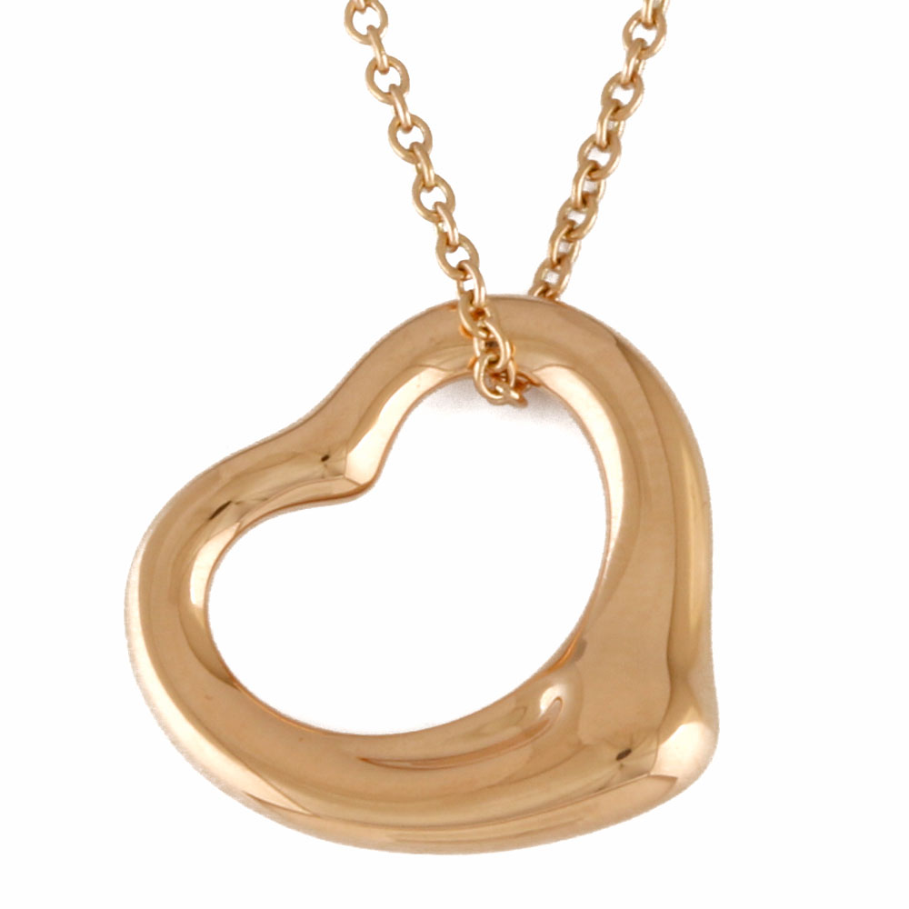 特価 ネックレス K18pg ティファニー Tiffany Co 送料無料 中古 ハート プレゼント ギフト かわいい おしゃれ レディース K18ピンクゴールド 18金 オープンハート Ref Alexandremagno Net