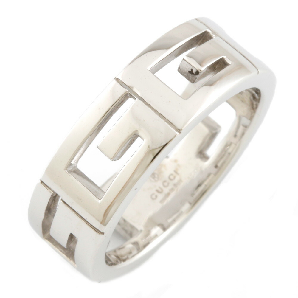 訳ありセール 格安 おしゃれ メンズ レディース 18号 19 マルチプル 指輪 リング K18wg グッチ Gucci 送料無料 中古 おすすめ K18ホワイトゴールド Bj 18金 プレゼント ギフト 指輪 リング Www Newbalticdance Lt