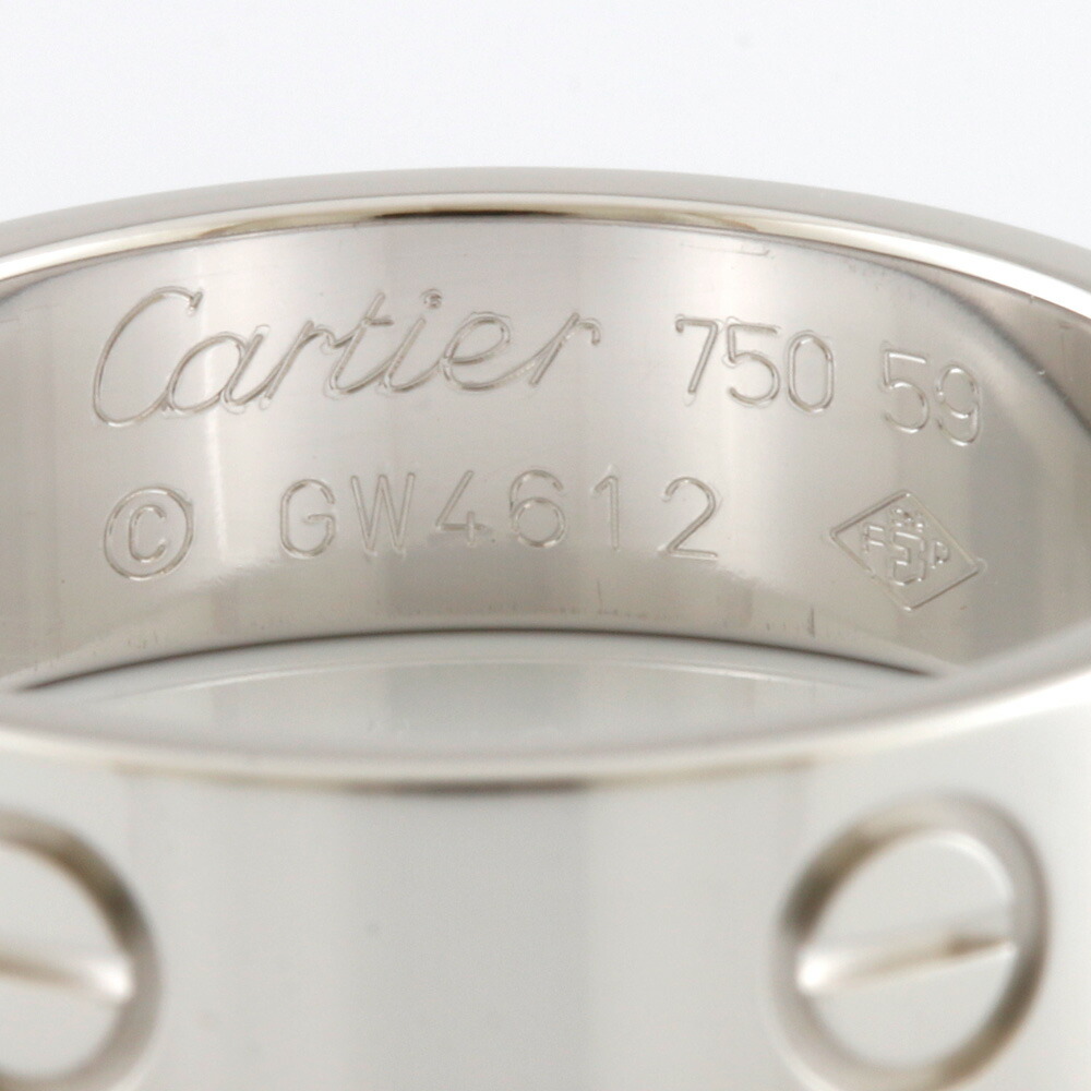 楽天市場 送料無料 中古 Cartier カルティエ K18wg リング 指輪 ラブリング 59 19号 レディース メンズ おしゃれ おすすめ ギフト プレゼント 18金 K18ホワイトゴールド Bj ｒ ｋ リサイクルキング