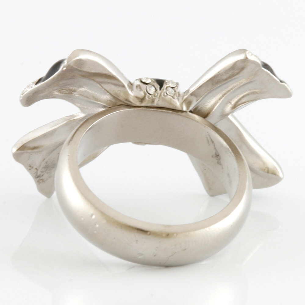 楽天市場 送料無料 中古 Chanel シャネル リング 指輪 リボン シルバー ブラック レディース メンズ おしゃれ おすすめ ギフト プレゼント メタル Bj ｒ ｋ リサイクルキング