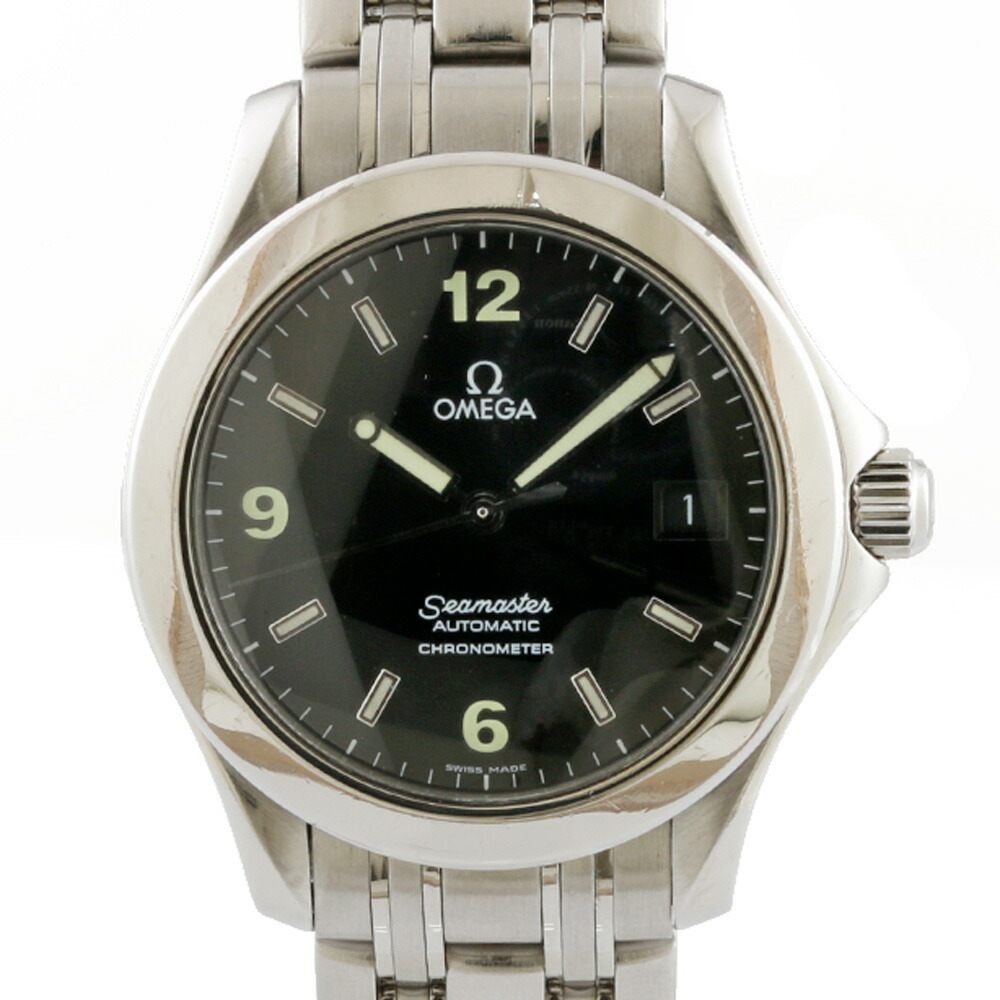 楽天市場 送料無料 中古 Omega オメガ Ss 腕時計 シーマシター シルバー ブラック メンズ おしゃれ かっこいい おすすめ ギフト プレゼント ステンレススチール ｒ ｋ リサイクルキング