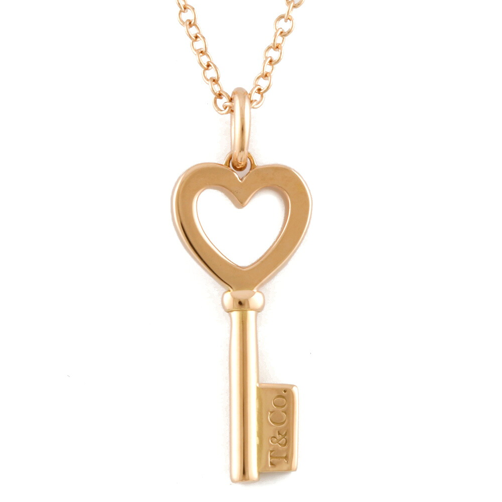 海外最新 送料無料 中古 Tiffany Co ティファニー K18pg ネックレス ハートキー ハート 鍵 キー ピンクゴールド レディース おしゃれ かわいい おすすめ ギフト プレゼント 18金 K18ピンクゴールド Bj Ref Jukeboxdiner Com