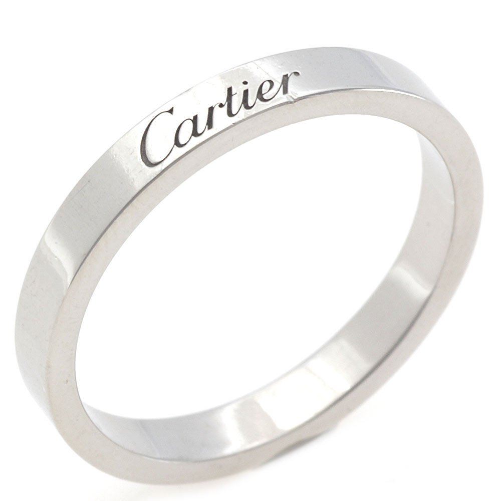 楽天市場 送料無料 中古 Cartier カルティエ Pt950 リング 指輪 エングレーブド 17号 シルバーカラー レディース おしゃれ かわいい おすすめ ギフト プレゼント プラチナ Bj ｒ ｋ リサイクルキング