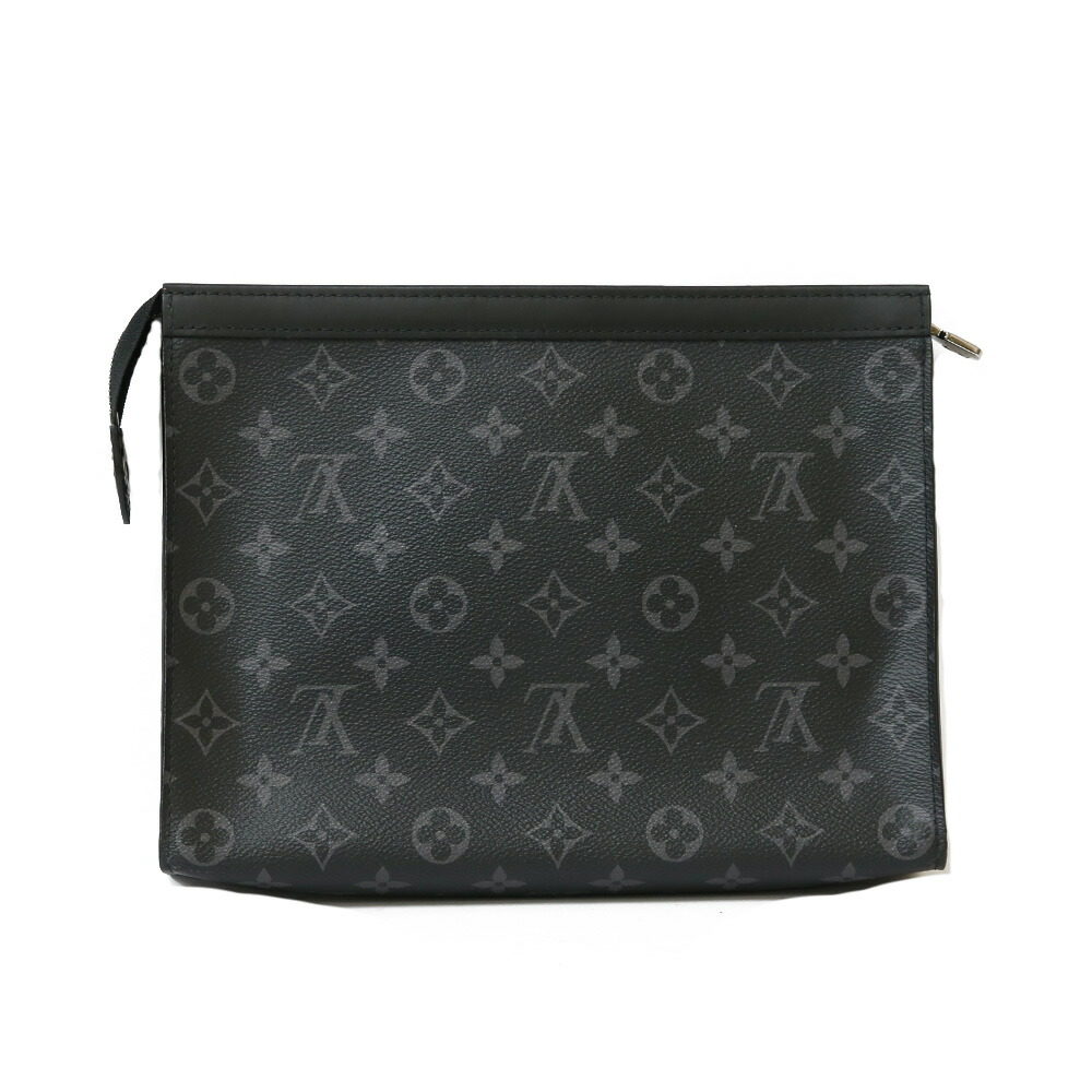 ルイヴィトン LOUIS VUITTON ポシェットヴォワヤージ メンズ ブラック 