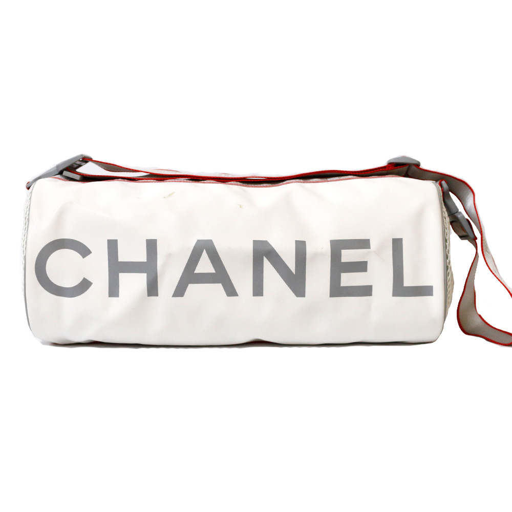 プレゼント ショルダーバッグ ホワイト Chanel おしゃれ シャネル ショルダーバッグ ホワイト ギフト 送料無料 かわいい Chanel ボストンバッグ おすすめ ブランド品 ホワイト シャネルの ｒ ｋ かわいい ビニール リサイクルキング 中古 Bim レディース