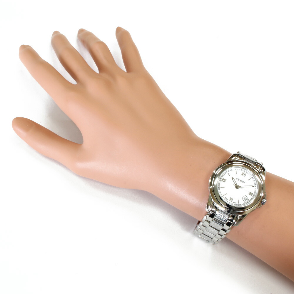 送料無料 中古 Fendi フェンディ Ss 腕時計 20l シルバー ホワイト レディース おしゃれ かわいい おすすめ ギフト プレゼント ステンレススチール Bim septicin Com