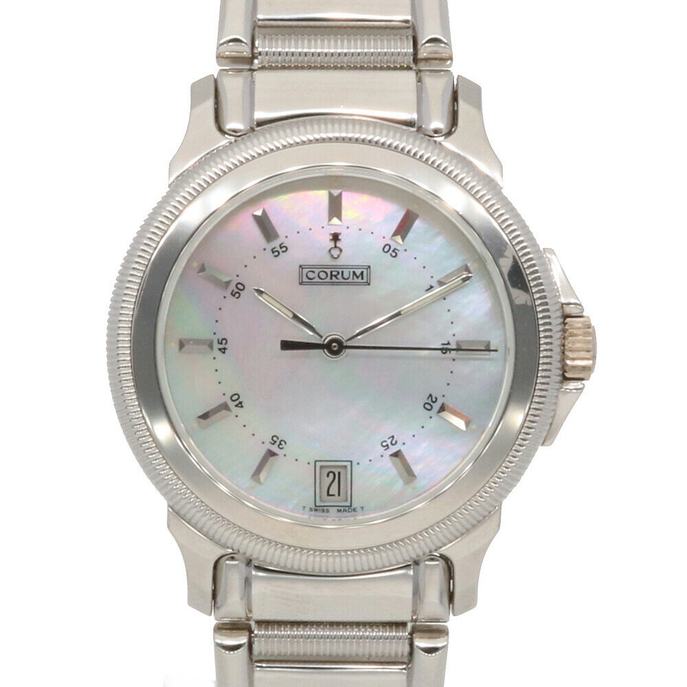 送料無料 中古 Corum コルム Ss 腕時計 63 111 M084 シルバー メンズ おしゃれ かっこいい おすすめ ギフト プレゼント ステンレススチール Sh Bim Andapt Com
