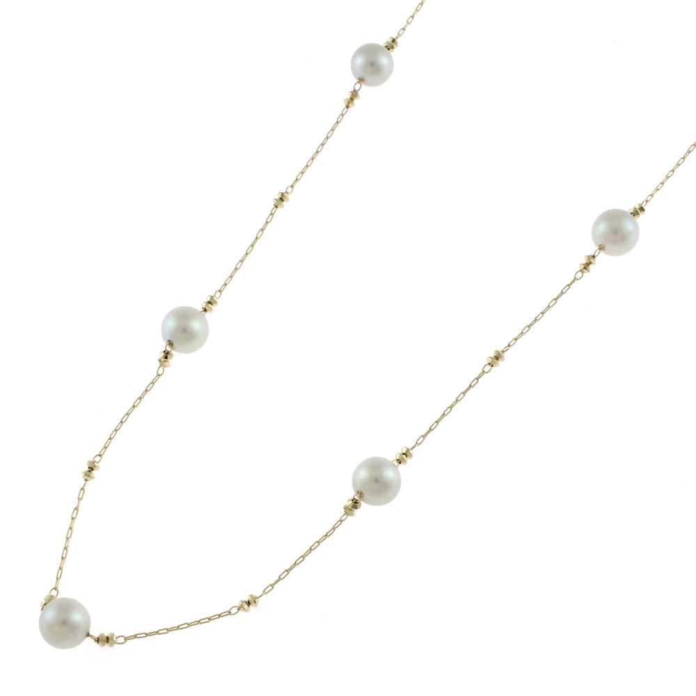送料無料 新品 K18 アクセサリー アクセ ネックレス パール ロング ステーション ゴールド レディース おしゃれ かわいい おすすめ ギフト プレゼント 18金 K18ゴールド Andapt Com