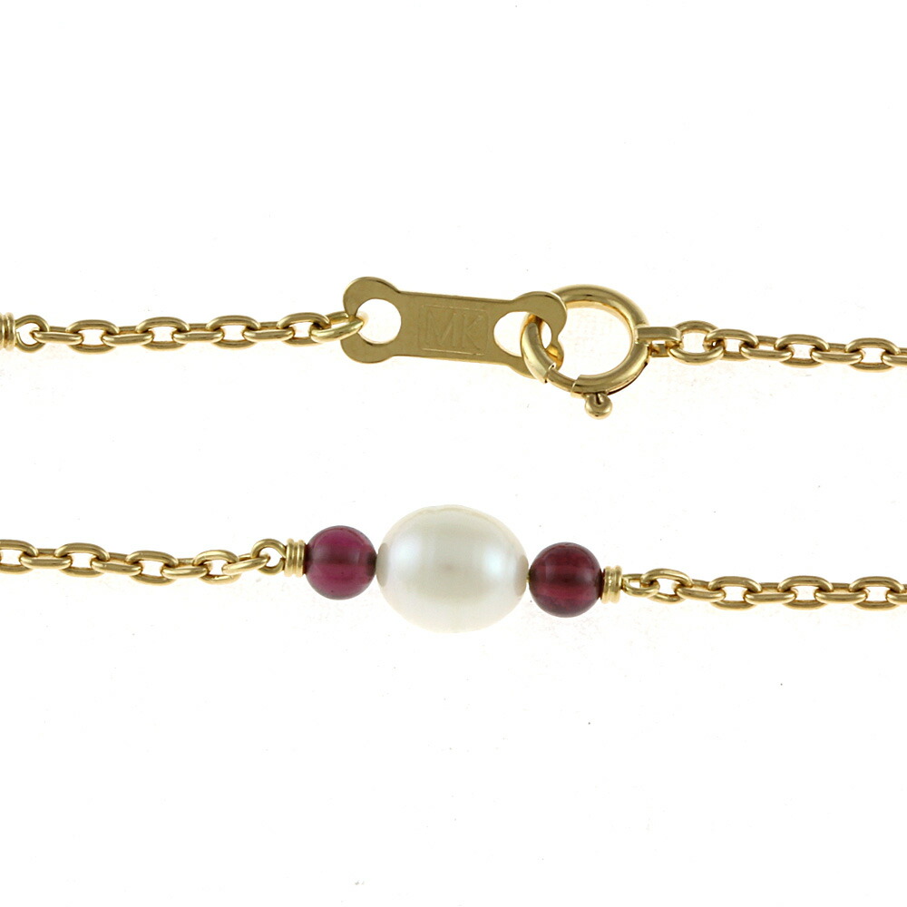 送料無料 中古 K18 ブレスレット パール ガーネット 淡水パール ゴールド レディース おしゃれ かわいい おすすめ ギフト プレゼント 18金 K18ゴールド Sh アクセサリー アクセ Rvcconst Com