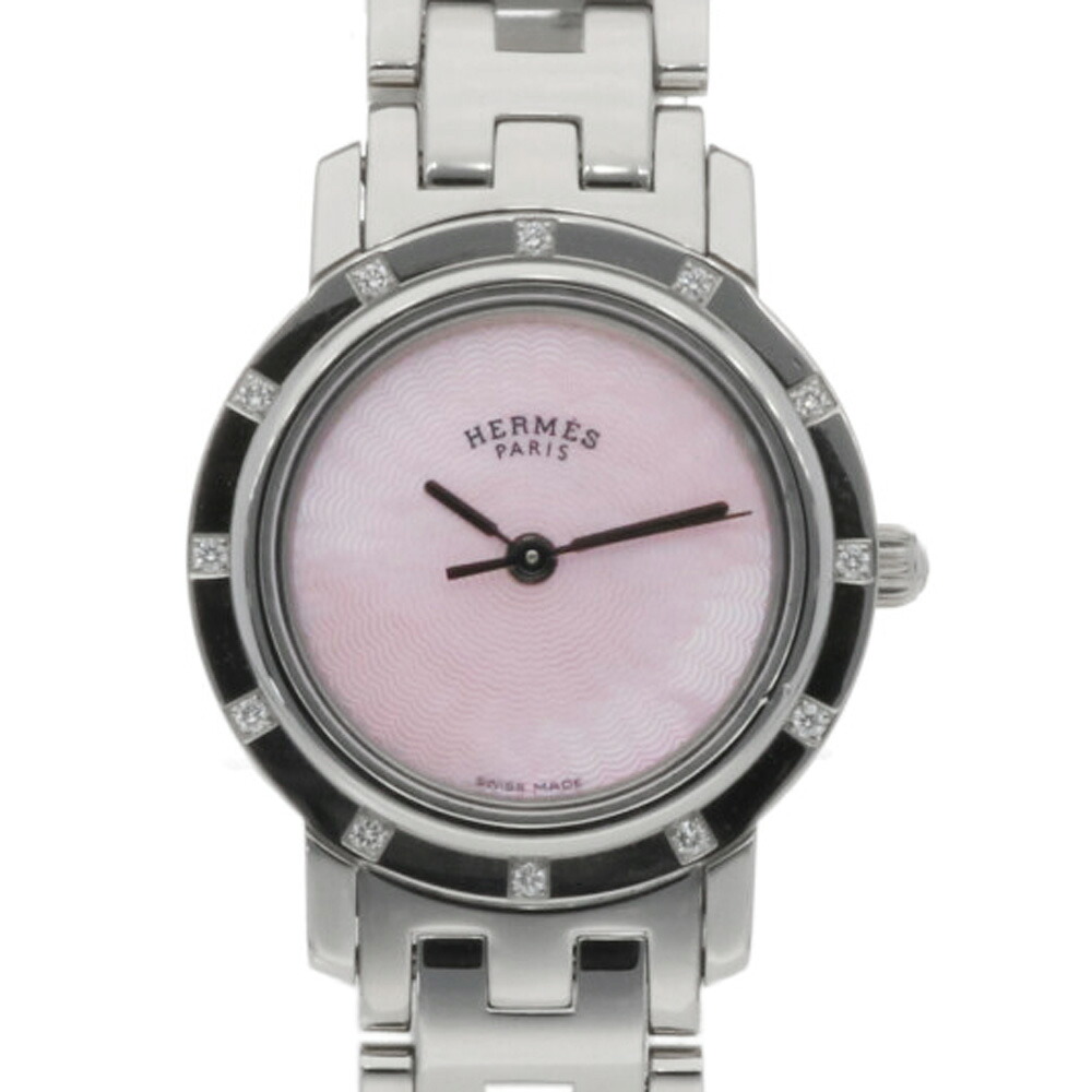 エルメス HERMES クリッパーナクレ 腕時計 時計 SS CL4.230 レディース 中古