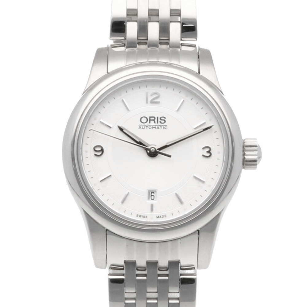 送料無料 中古 Oris オリス Ss 腕時計 クラシックデイト 銀 ホワイト メンズ おしゃれ かっこいい おすすめ ギフト プレゼント ステンレススチール Sh Bim Angliaacademy Com