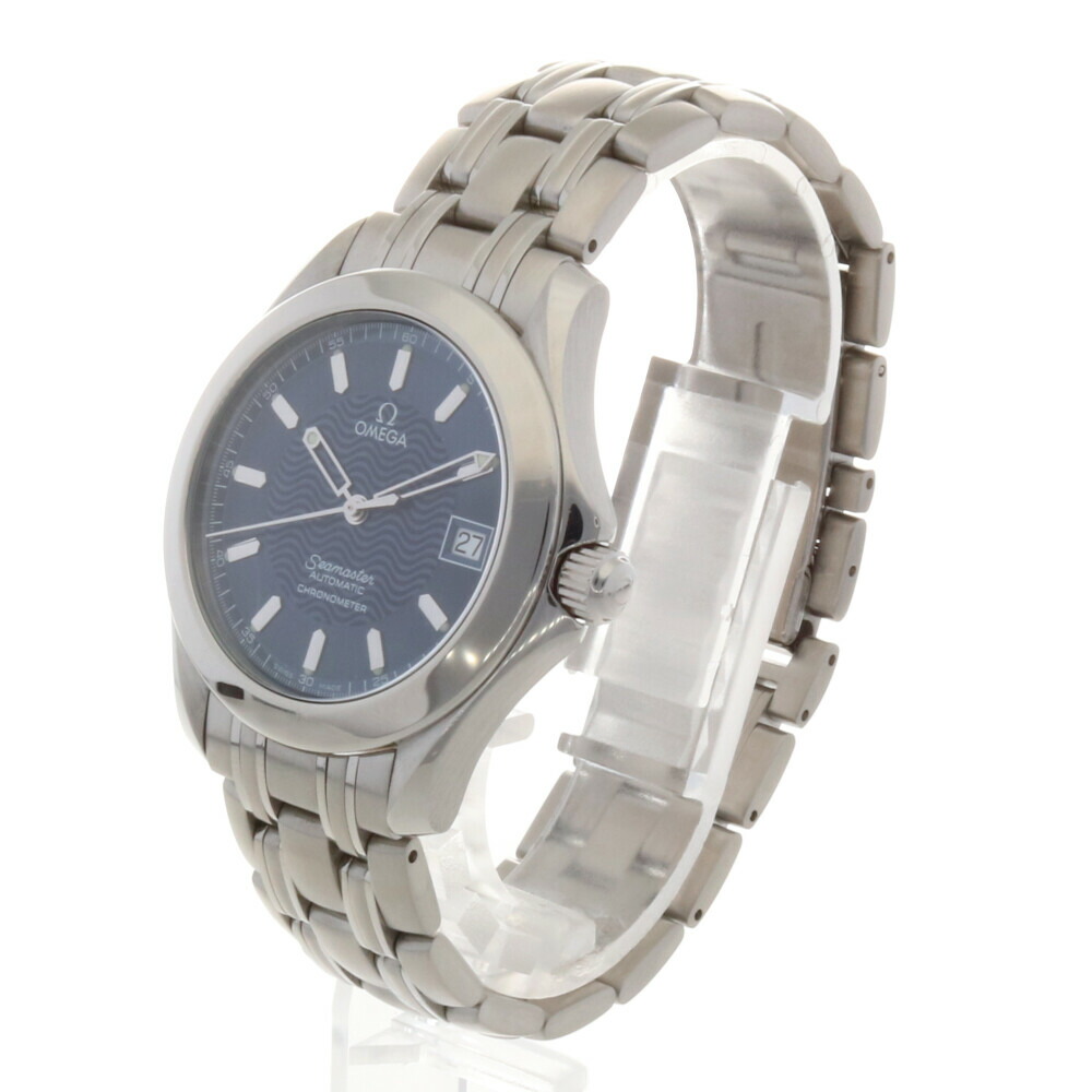 送料無料 中古 Omega オメガ Ss 腕時計 シーマスター 2501 81 シルバー ブルー メンズ おしゃれ かっこいい おすすめ ギフト プレゼント ステンレススティル Sh Bim Beemer Com Br