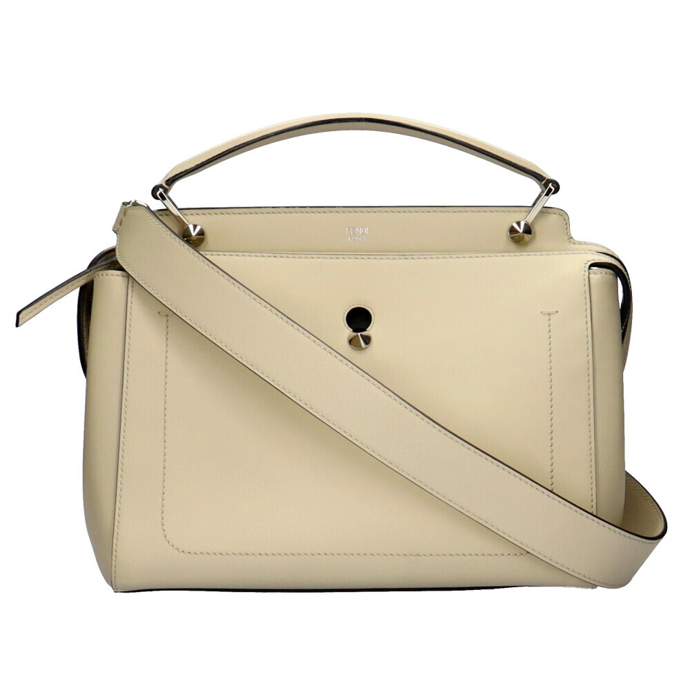 半額SALE☆ フェンディ FENDI ショルダーバッグ レザー ベージュ