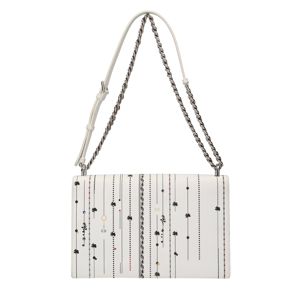ディオール Dior ディオラマ ショルダーバッグ レザー ホワイト レディース 中古|R&K リサイクルキング