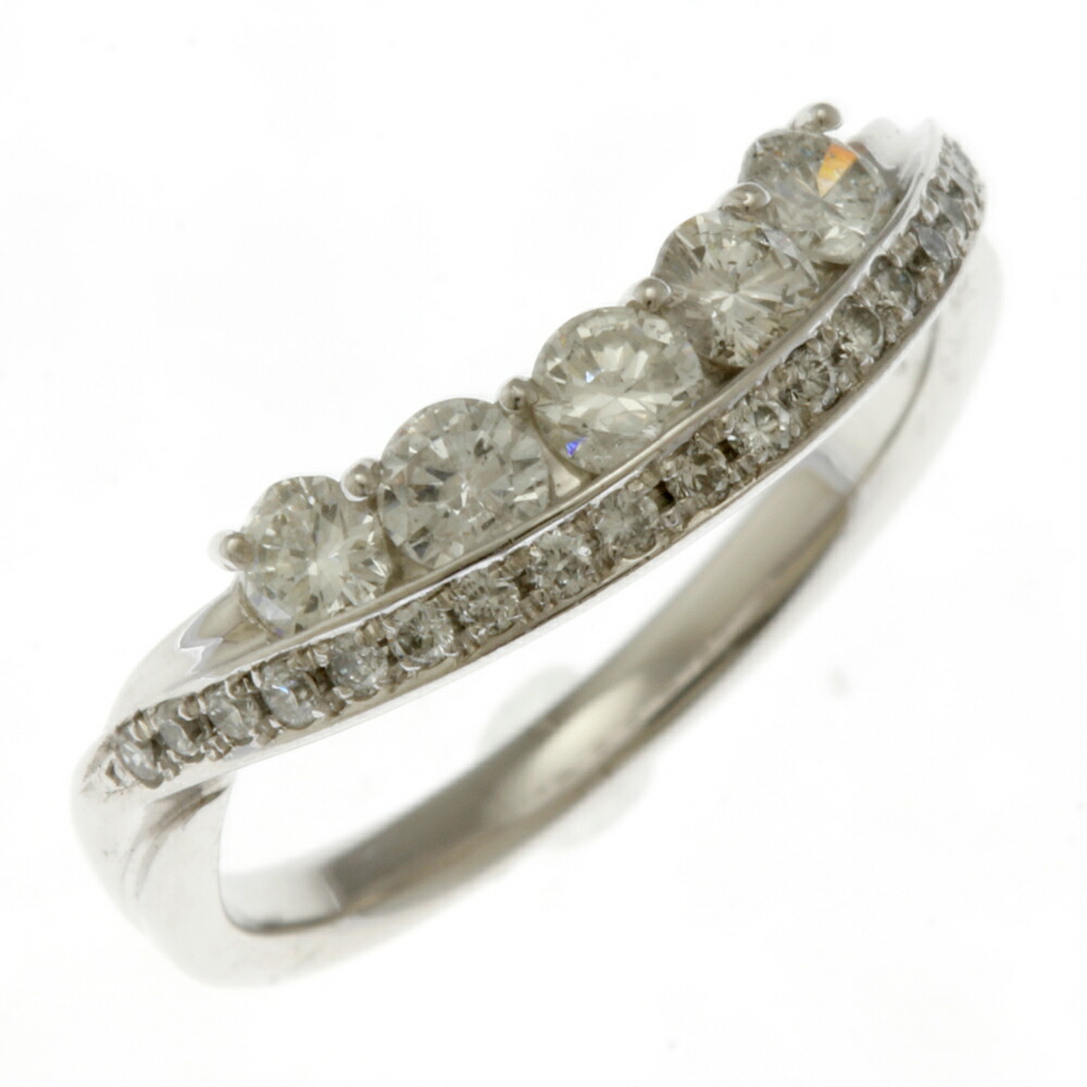 【30%OFF 7/4~7/25】 リング 指輪 11号 18金 K18ホワイトゴールド ダイヤモンド 0.68ct レディース 中古|R&K リサイクルキング